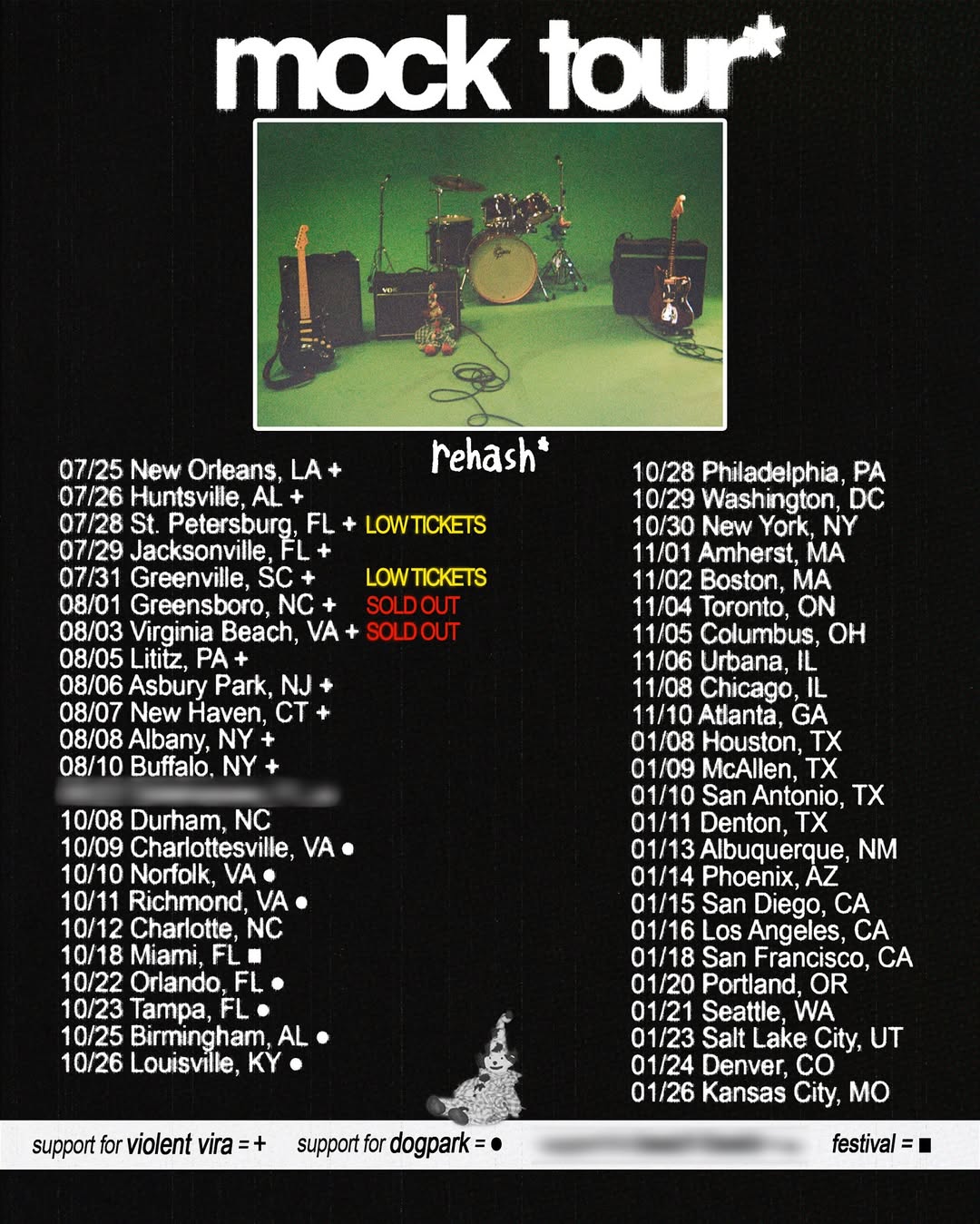 Rehash Mock Tour Tour Poster 2025-2026
